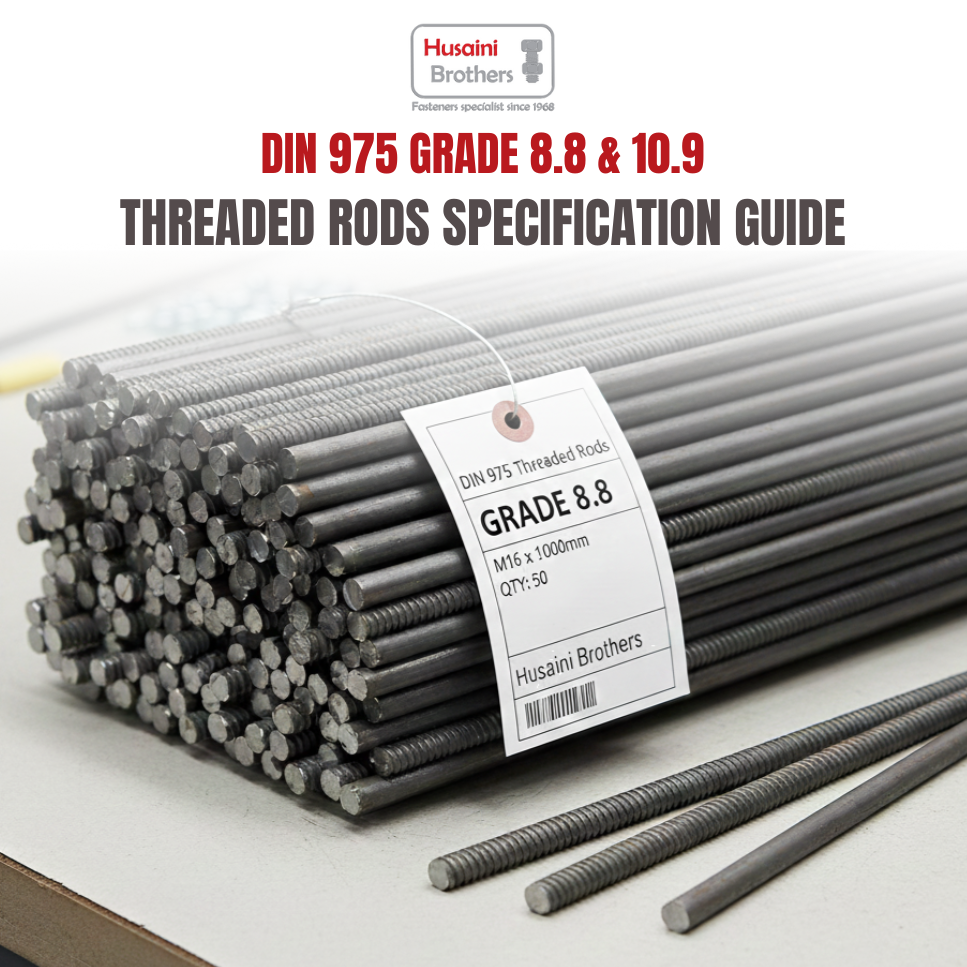 DIN 975 Threaded Rods Grade 8.8 & 10.9 Specification Guide