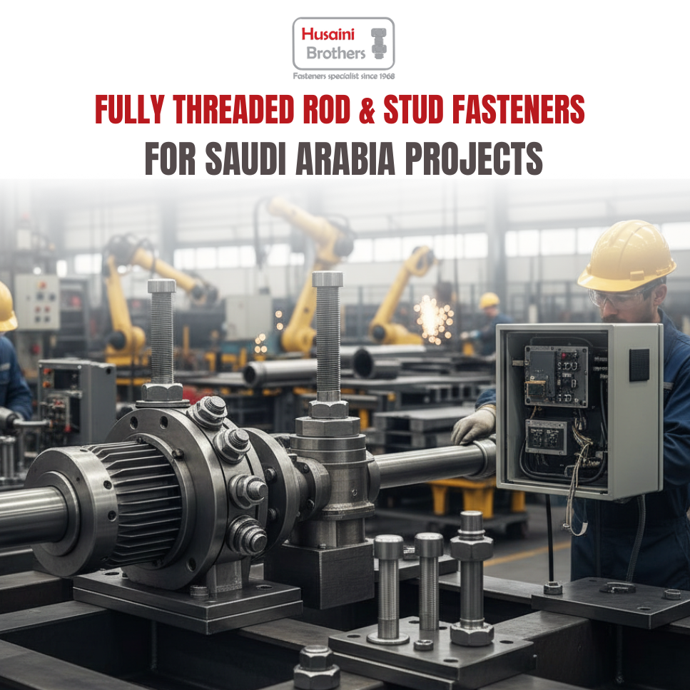 Fully Threaded Rod & Stud Fasteners for Saudi Arabia Projects